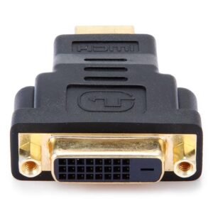 Adaptador HDMI Macho - DVI Femea (Dourado) - GEMBIRD