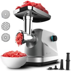 Picadora de Carne Elétrica Crusher 1400 (Inox) - CECOTEC