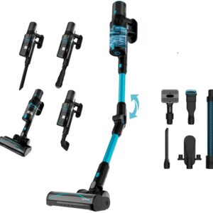 Aspirador Vertical 2-EM-1 Conga Rockstar 3500 Storm Pet Flex 500W (Preto/Azul) - CECOTEC