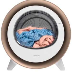 Máquina de Secar Roupa Bolero DressCode Dry 3500V Gold 3Kg (Branco/Dourado) - CECOTEC