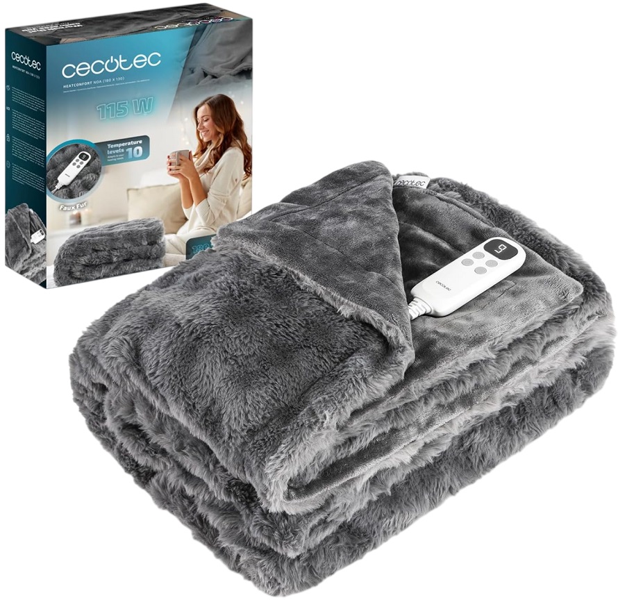 Cobertor Elétrico HeatConfort Noa (180 x 130 cm) - CECOTEC