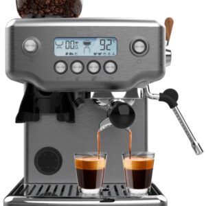 M?quina de Caf? Power Espresso 20 Barista Steel & Grind 2.1L 2200W - CECOTEC