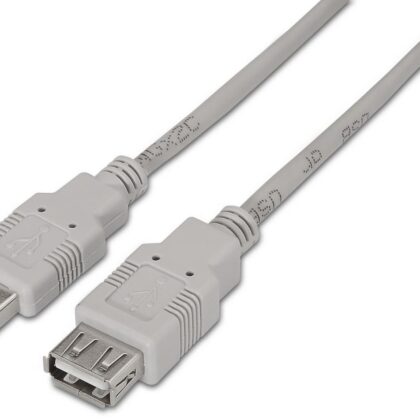 Cabo USB A Macho - USB A Fêmea 2.0 (1 metro) - AISENS