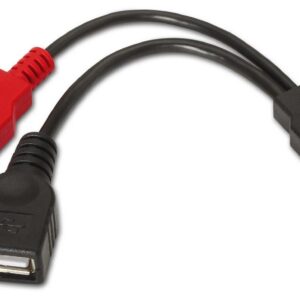 Cabo USB A Macho - USB A Macho/Fêmea (15cm) - AISENS