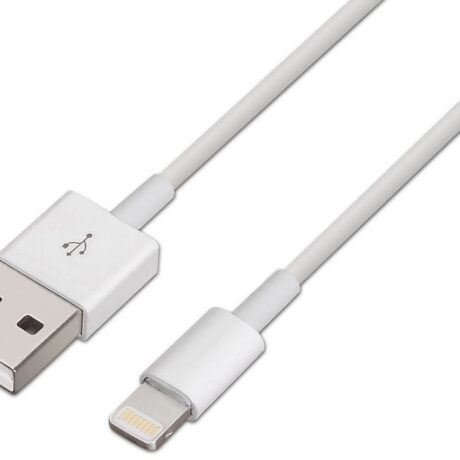Cabo USB A - Lightning 2.0 Branco (2 mts) - AISENS