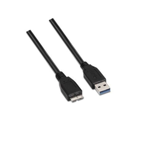 Cabo USB A Macho - Micro USB B 3.0 Preto (2 mts) - AISENS
