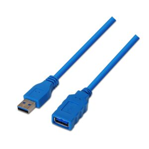 Cabo USB 3.2 Macho - USB F?mea 3.1 Azul (2 mts) - AISENS