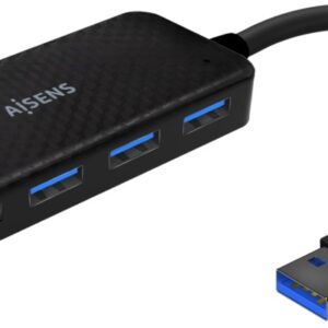 Hub USB 3.0 (4x USB 3.0 Fêmea) 15cm - AISENS