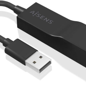 Placa de Rede USB Gigabit 15cm (Preto) - AISENS