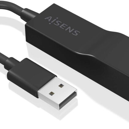 Placa de Rede USB Gigabit 15cm (Preto) - AISENS