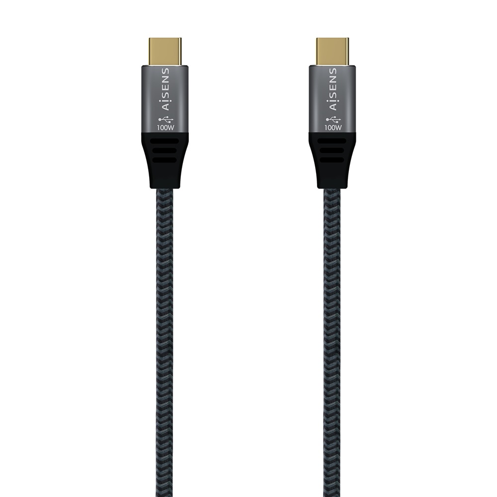 Cabo USB 2.0 USB-C Macho - USB-C Macho (1 metro) - AISENS