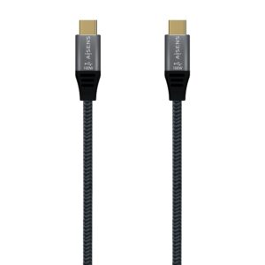Cabo USB 2.0 USB-C Macho - USB-C Macho Cinzento (2 metros) - AISENS