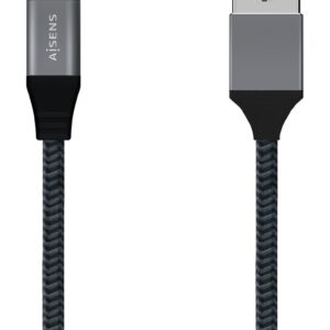 Cabo USB 3.2 USB-C Macho - USB-A Macho Cinzento (1 metro) - AISENS