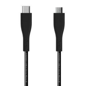 Cabo USB C Macho - Micro USB B Macho (1 metro) - AISENS