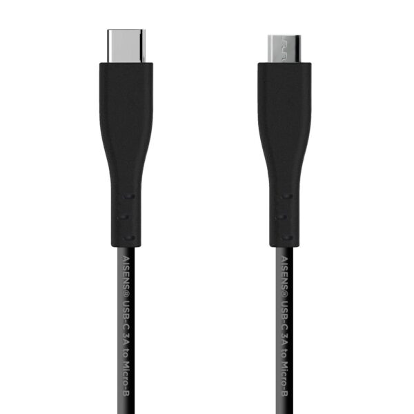 Cabo USB C Macho - Micro USB B Macho (1 metro) - AISENS