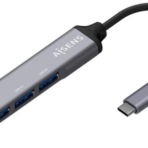 Hub USB-C 3.1 - 4x USB 3.0 Fêmea (10cm) - AISENS