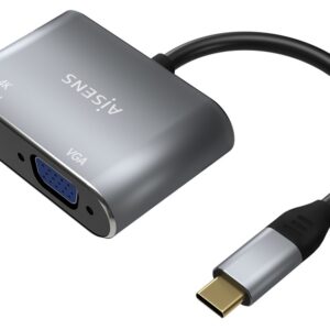 Adaptador USB-C - HDMI + VGA (D-Sub) (Cinzento) - AISENS
