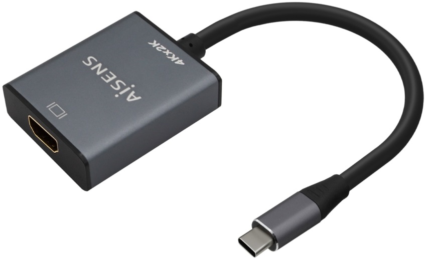 Conversor USB-C Macho - HDMI 4K Fêmea (Cinza) - AISENS