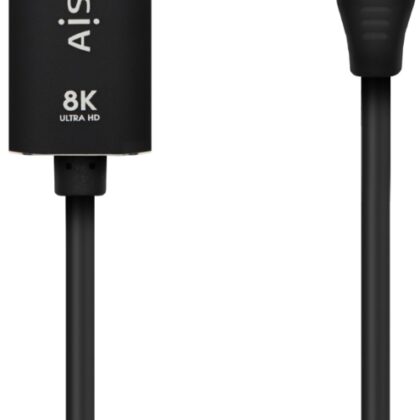 Cabo Conversor USB-C Macho - Displayport 8K Macho Preto (80cm) - AISENS