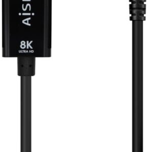 Cabo Conversor USB-C Macho - Displayport 8K Macho Preto (80cm) - AISENS