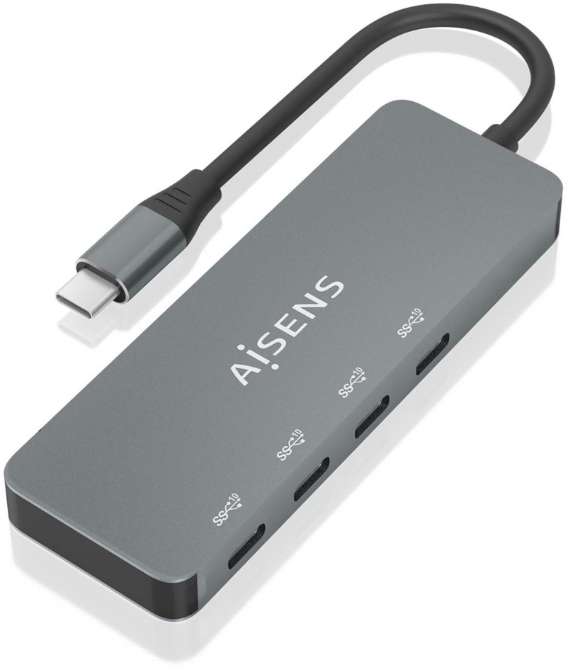 Hub USB-C 3.2 (4x USB-C Fêmeas) - AISENS