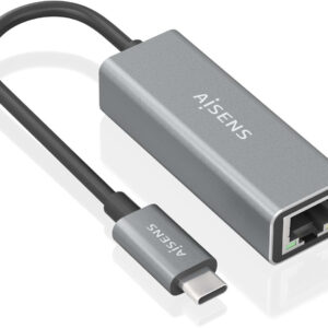 Placa de Rede USB C Gigabit 15cm (Cinza) - AISENS
