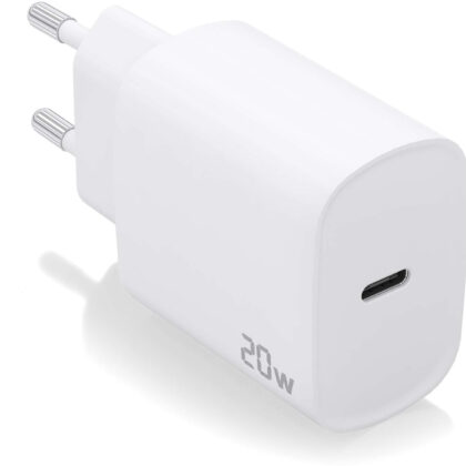 Carregador USB-C PD3.0 20W (Branco) - AISENS