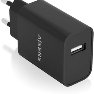 Carregador USB 10W 5V 2A (Preto) - AISENS