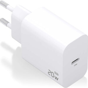 Carregador GaN 20W 1x USB-C PD3.0 (Branco) - AISENS