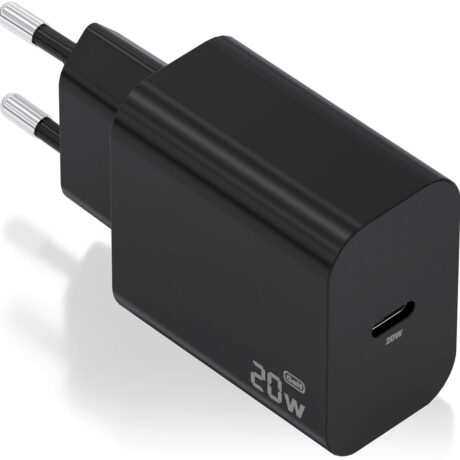 Carregador GaN 20W 1x USB-C PD3.0 (Preto) - AISENS