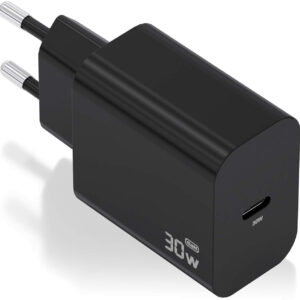 Carregador GaN USB-C 30W PD3.0 (Preto) - AISENS