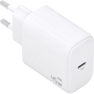 Carregador GaN 45W 1x USB-C PD 3.0 (Branco) - AISENS