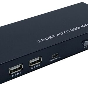 Switch KVM USB (2x USB + 3x HDMI 4K) Preto - AISENS