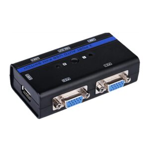 Comutador KVM (PS/2, VGA, Jack 3,5 mm, DVI-D, USB A) - AISENS