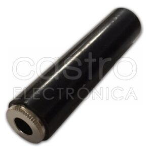 Ficha Jack 6,3mm F?mea Stereo Pl?stico
