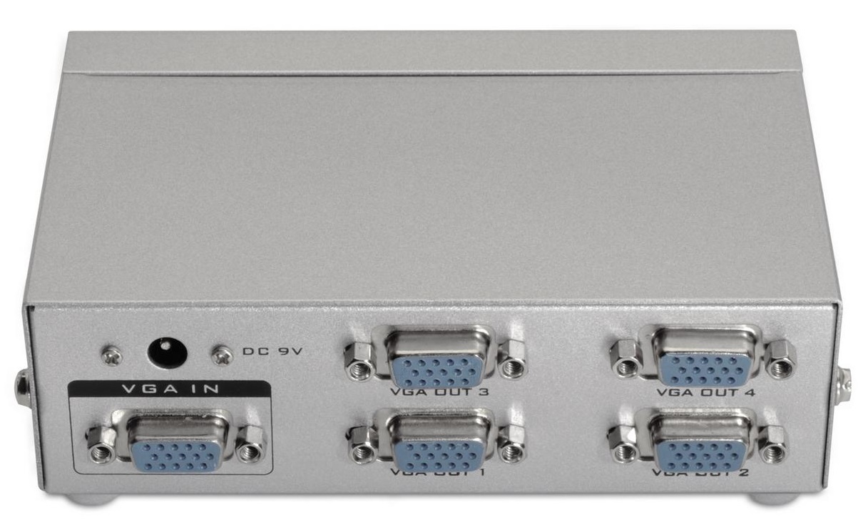 Splitter VGA - 4x VGA WQXGA (Cinzento) - AISENS