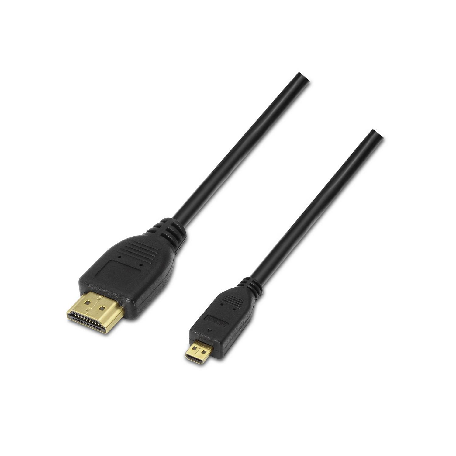 Cabo HDMI Macho - Micro HDMI Macho 3D (1,8 mts) - AISENS