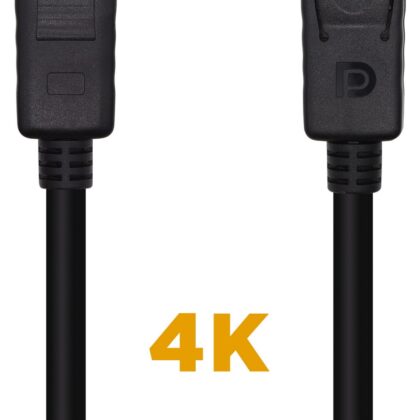 Cabo Displayport V1.2 Macho - Macho 4K 60Hz (1 metro) - AISENS