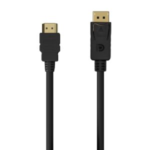 Cabo Conversor DisplayPort Macho - HDMI Macho (Standard) Preto (1,5 mts) - AISENS