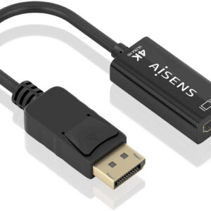 Conversor Displayport - HDMI 4K Preto (15cm) - AISENS