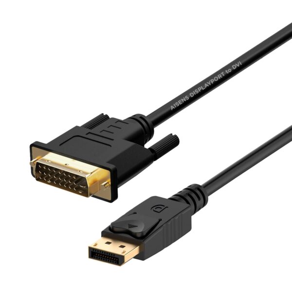 Cabo Adaptador DisplayPort Macho - DVI Macho (2 mts) - AISENS