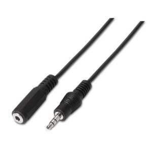 Cabo Jack 3,5mm Macho - Jack 3,5mm Fêmea (3,5 mts) - AISENS