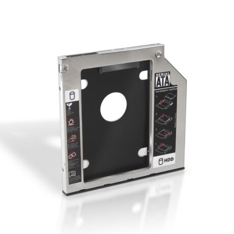 Adaptador p/ Portátil DVD 9.5 mm - SSD/HDD 2.5 - AISENS