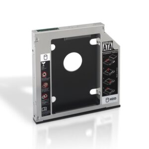 Adaptador p/ Portátil DVD 9.5/12,7mm - SSD/HDD 2.5 - AISENS