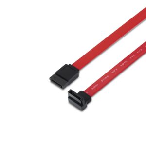 Cabo SATA 7 Pin 90? Preto/Vermelho (50cm) - AISENS