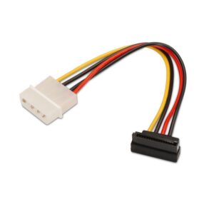 Cabo de Alimentação Molex (4-pin) Fêmea - SATA 15-pin Macho 16cm - AISENS