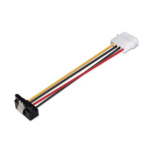 Cabo de Alimentação Molex (4-pin) Macho - SATA 15-pin 90º Macho (16cm) - AISENS