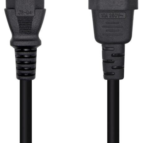 Cabo de Alimentação Tripolar C13 Fêmea - C14 Macho (3 mts) - AISENS