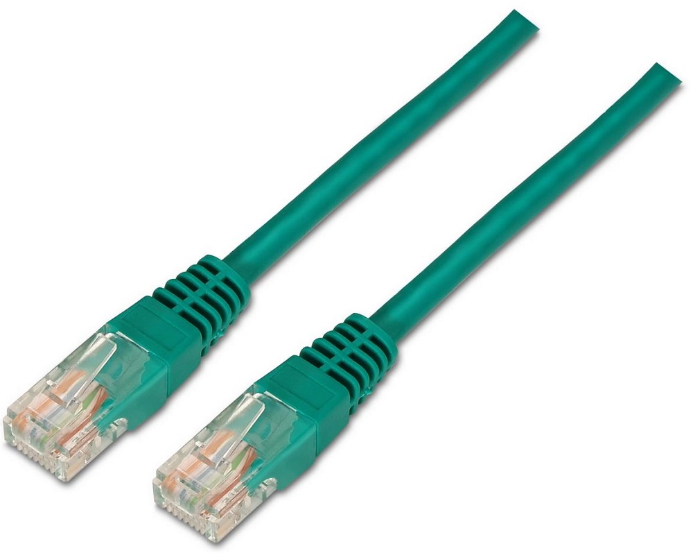 Cabo de Rede RJ45 Cat5e U/UTP Verde (2 mts) - AISENS