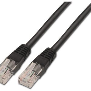 Cabo de Rede RJ45 Cat5e U/UTP Preto (1 metro) - AISENS
